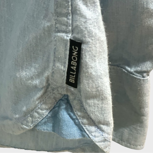 Billabong Blue Button Down Dress Shirt Size XL - Picture 7 of 10